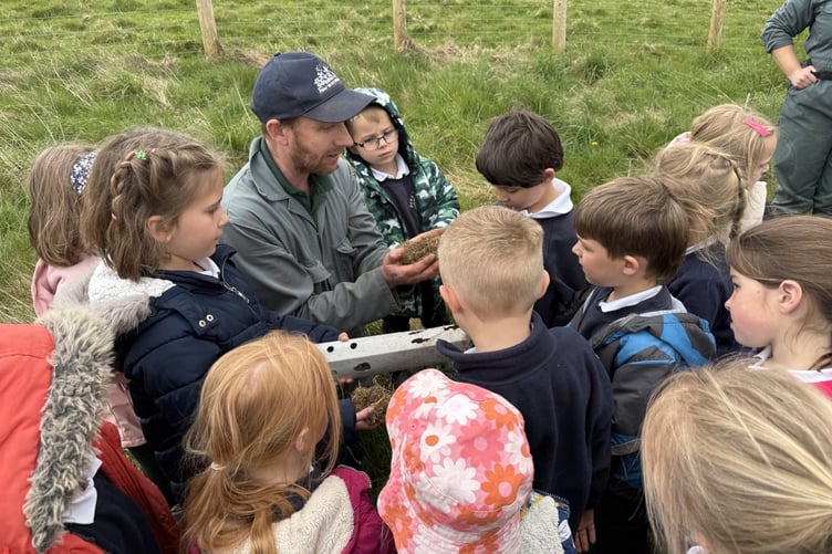 Local school pupils from reception to Year 6 spent a day experiencing life on the farm at Nethercott House at Iddesleigh as part of the Countryside Stewardship Scheme. (Picture: Farms for City Children)
