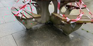 Okehampton's Red Lion Yard vandalised