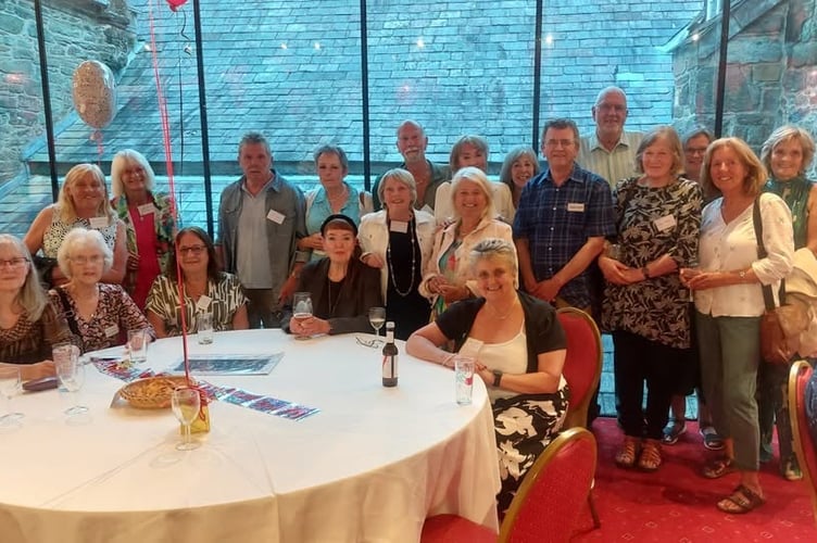 Members of the Tavistock Schools Reunion Association at their annual reunion at the Bedford Hotel in Tavistock.