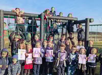Boasley Cross Primary School play equipment celebration