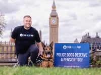 Police dogs petition Parliament for pensions