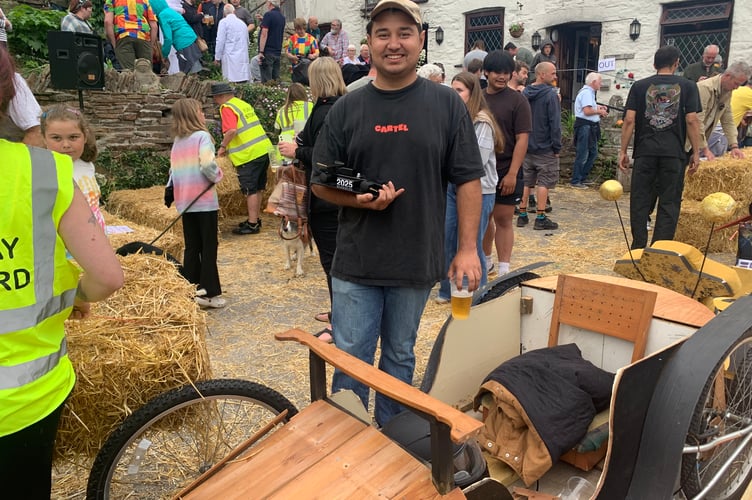 Kenneth with "Johnny Rocket" won first prize for top speed on the day of 33 seconds. (Picture: Sarah Martin)