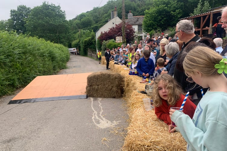 A new ramp made by local company M2M in full view of crowds gathered who enjoyed the thrills and spills of the derby. (Picture: Sarah Martin)