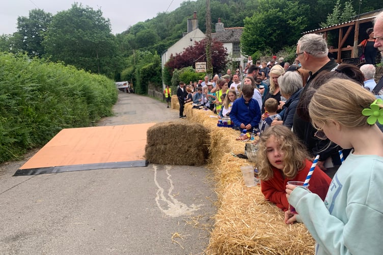 A new ramp made by local company M2M in full view of crowds  gathered who enjoyed the thrills and spills of the derby. (Picture: Sarah Martin)
