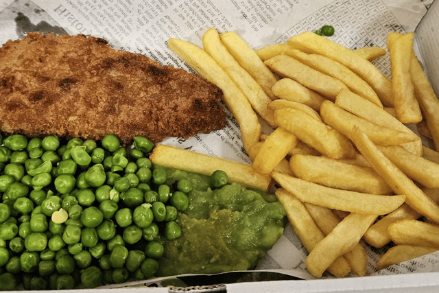 Nursing home celebrate fish and chip day