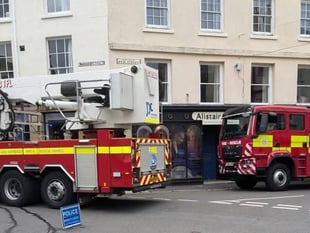 Shop fire caused by electrical fault
