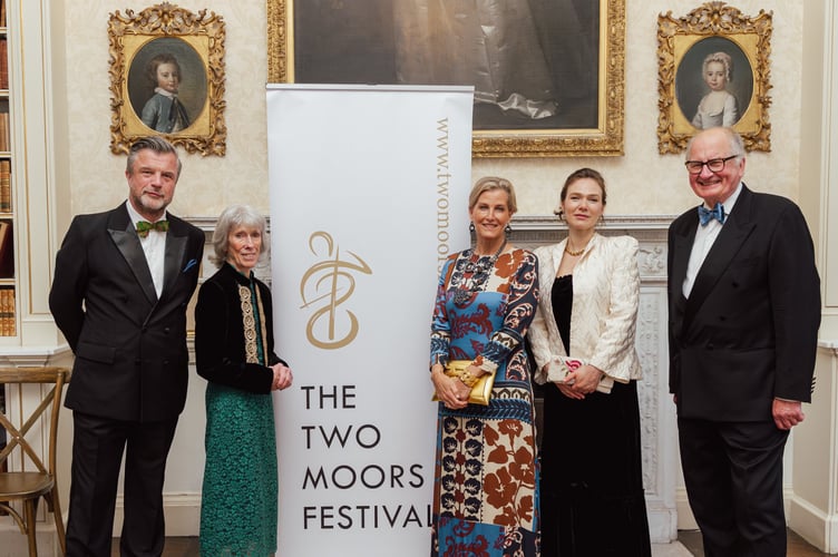 Petroc Trelawny, Radio 3 presenter, Penny Adie, Founder, HRH Duchess of Edinburgh, Tamsin Waley-Cohen, Artistic Director and Andrew Welch, Chair of Trustees.