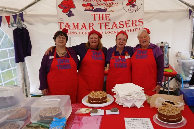 The Tamar Teasers provided tea and cake. Tamar Valley Fete St Ann's Chapel