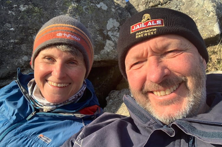 Sam and Jim McNeill on Dartmoor appreciating the wilderness.