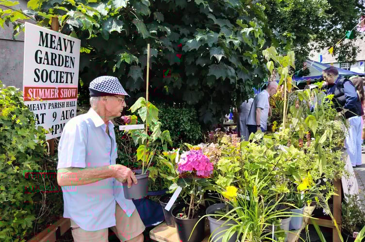 Meavy Garden Society at Meavy Fair.