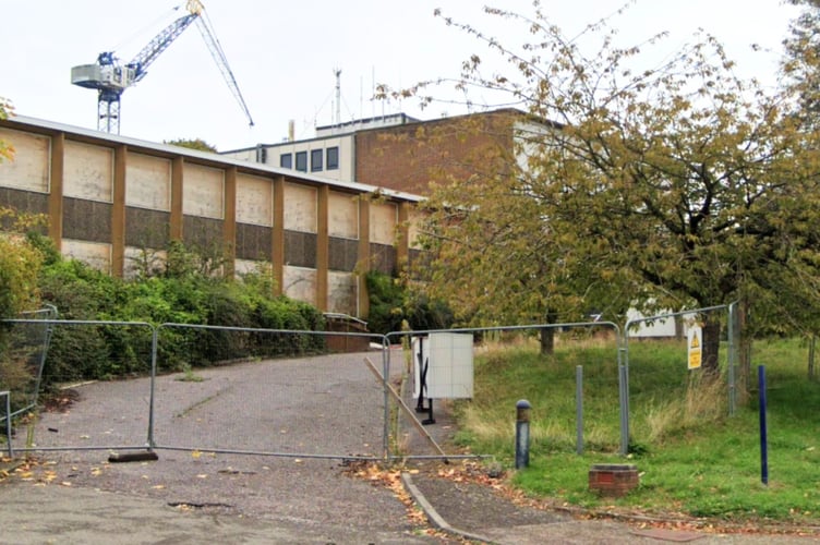 The derelict former police station on Heavitree Road, Exeter