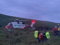 Injured walker airlifted off Dartmoor