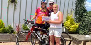 Local duo's charity cycle challenge