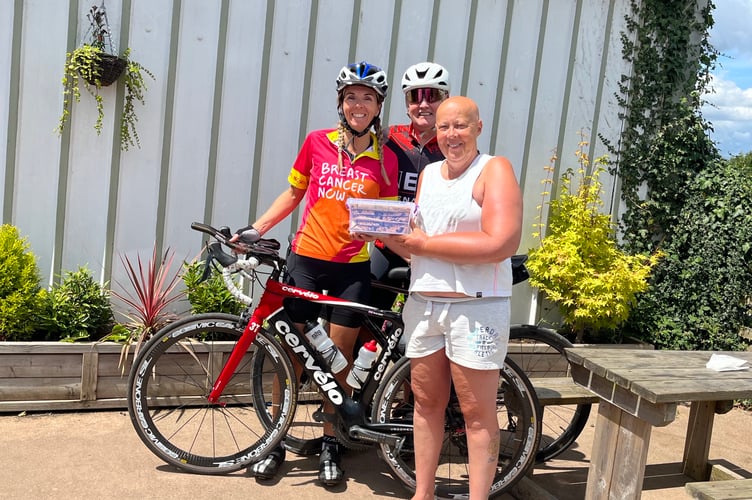 One of Nicola’s patients supplying her and Simon more than 40 energy giving flapjacks for their trip!
