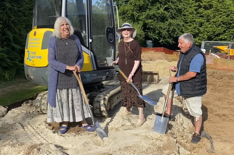 A traditional ground-breaking ceremony was held on Monday June 23 to mark the beginning of construction of the new community shop at Harrowbarrow and Metherell. (Picture: HMCS)