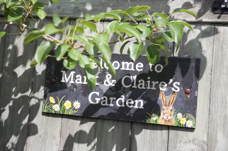 Claire White and her husband Mark have created a 'home outdoors' as a garden with many 'rooms' in Lamerton. Picture by Jude Wright.
