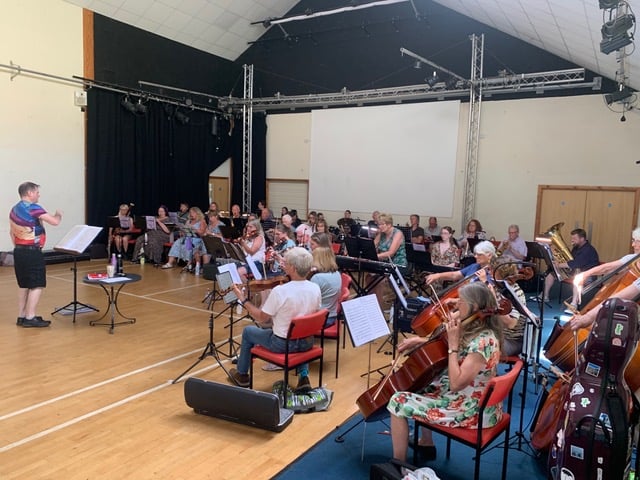 Hatherleigh Stand Sure Orchestra and Choirs is performing a Pride event on Saturday 19, July in Hatherleigh Community Centre.