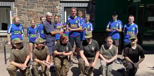Hot day saw Okehampton Rotary contest for cadets