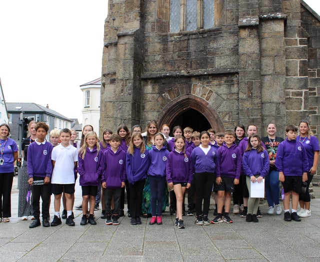 Watch:  St James Primary head  bids farewell to first leavers