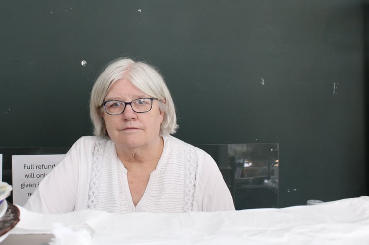Julia Shepherd, TASS shop volunteer, says it is sad the shop is closing down. Picture by Zoe King.