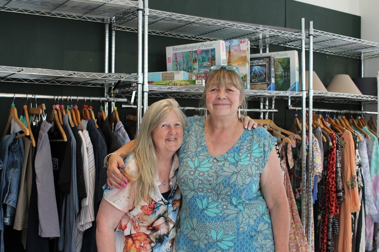 Joint TASS charity shop co-ordinators Tracey Petts and Debbie Holland say the closure of the shop is a 'great shame for the town and surrounds. Picture by Zoe King.