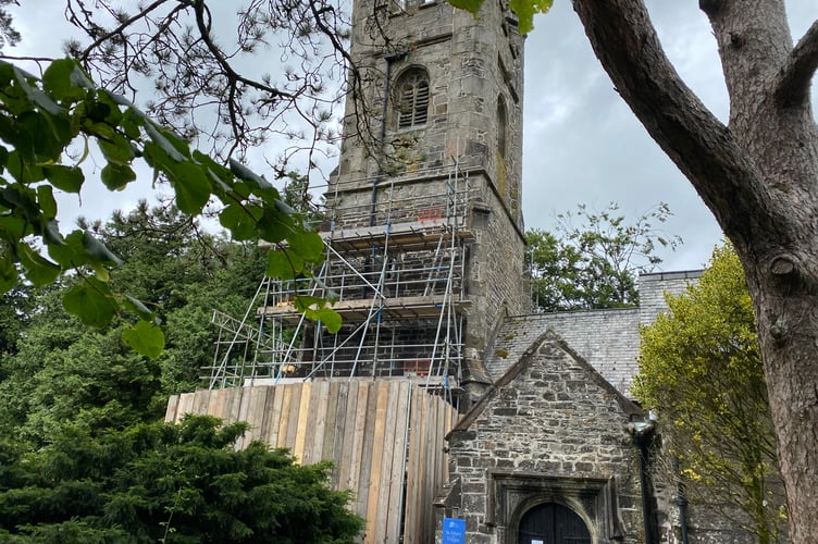 Walkhampton Church is closed (except on Sundays) while undergoing major repairs and maintenance work.