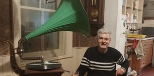 Event showcasing vintage gramophones