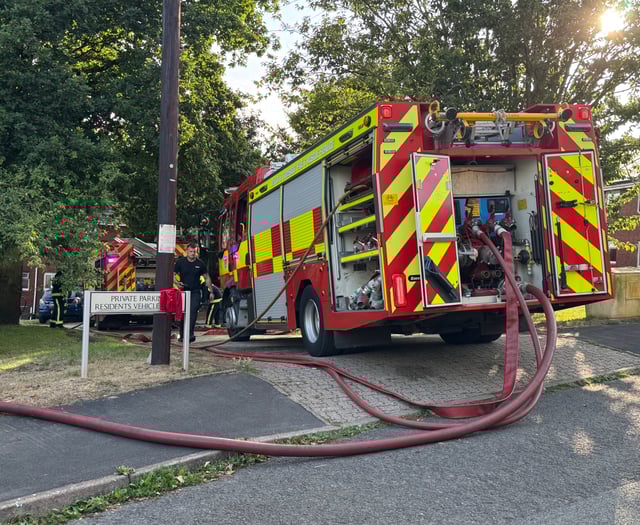 Crediton woman arrested for arson after flat blaze