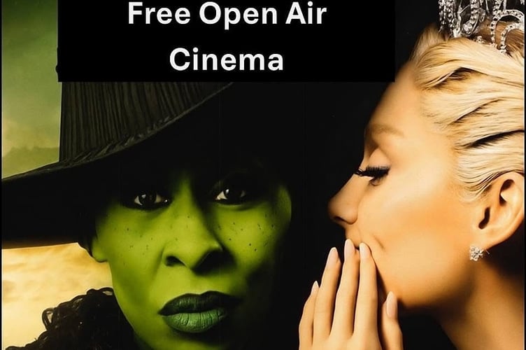 Don’t miss the Open Air Cinema film show of ‘Wicked’ in Crediton on Sunday, August 3.
