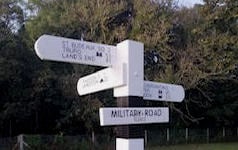 Handmade road sign taken down