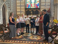 Emotional farewell to last pupils at village school