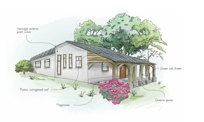 The 'unique home' planned on the site of the old Methodist chapel at Crockernwell.