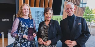 Calstock musician presented with King's harpist brooch for excellence