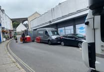 Tavistock traffic delays as fire-damaged Co-op cleared out