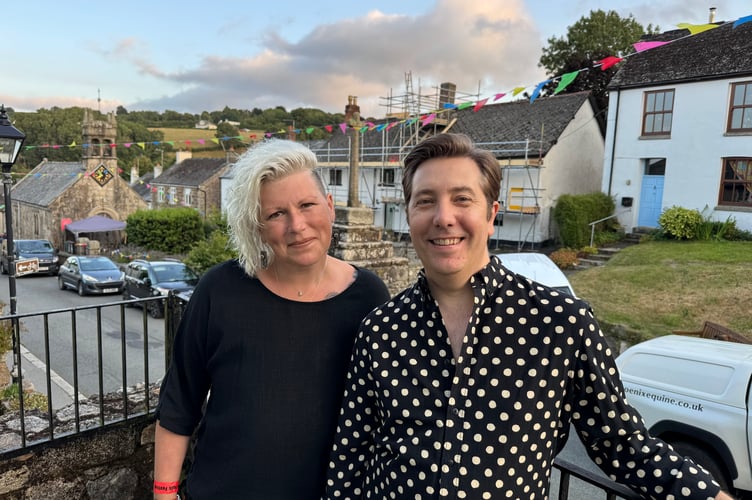 Miranda Sykes and Jim Causley were among the top performers at the Dartmoor Folk Festival. AQ 9287