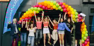 Exeter College students celebrate A-level success