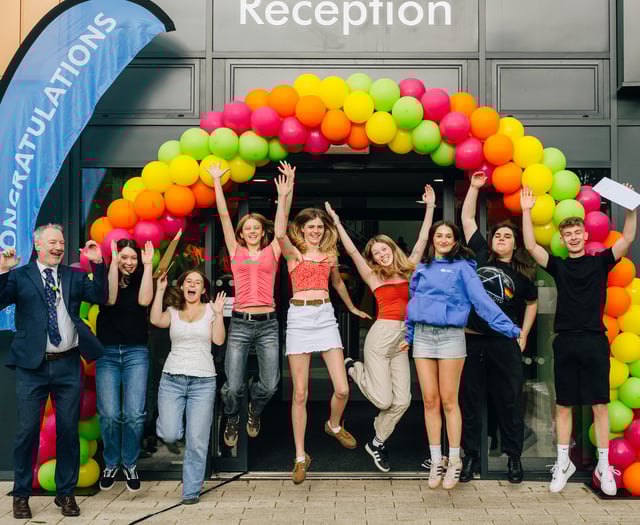 Exeter College students celebrate A-level success