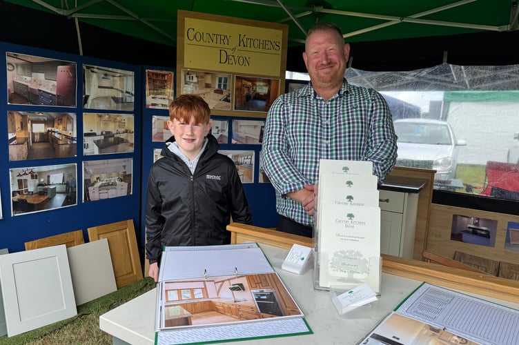 Country Kitchens of Devon had a stand at the Okehampton Show. AQ 9956