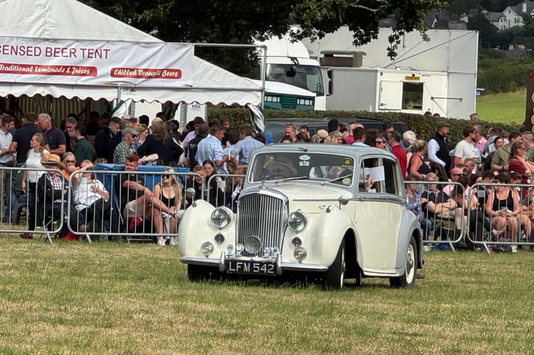 A lovely car during the Parade of Vintage Vehicles. AQ 0254