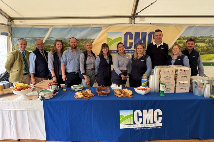Crediton Milling Company welcomed visitors to their stand and offered hospitality. AQ 0001