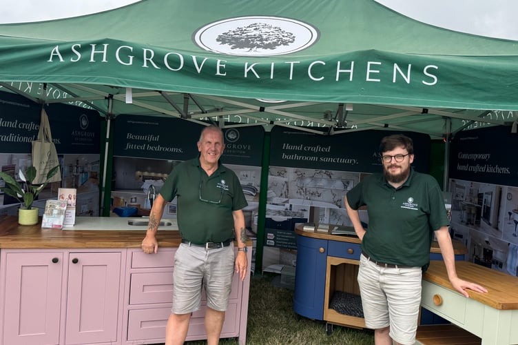The Ashgrove Kitchens stand at the Okehampton Show. AQ 0010