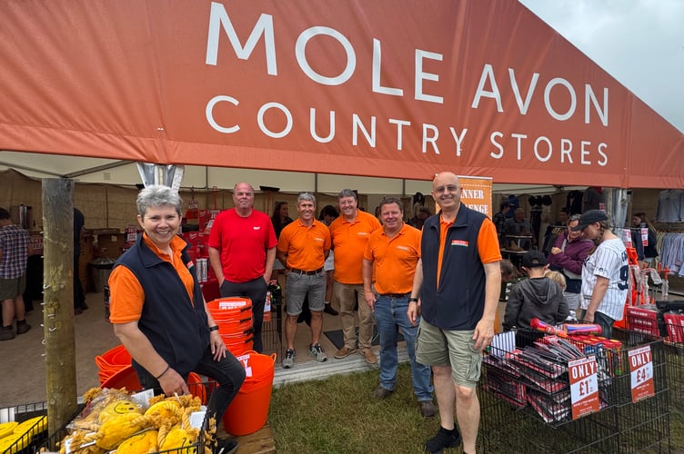 Mole Avon Country Stores were busy on their stand all day at the Okehampton Show. AQ 9855