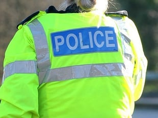 Motorbike rider hurt in collision near A386 junction