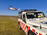 Overnight search for missing hiker
