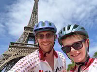 Father and son complete epic London to Paris cycle ride