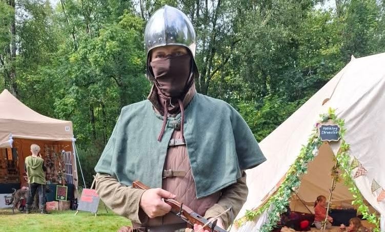 One of the LARPers at the Goblin Town.