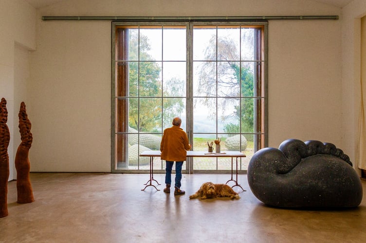 Peter Randall-Page uses the patterns and shapes he observes in nature to inspire his acclaimed stone sculptures, drawings and prints. Photo: Suzy Bennett