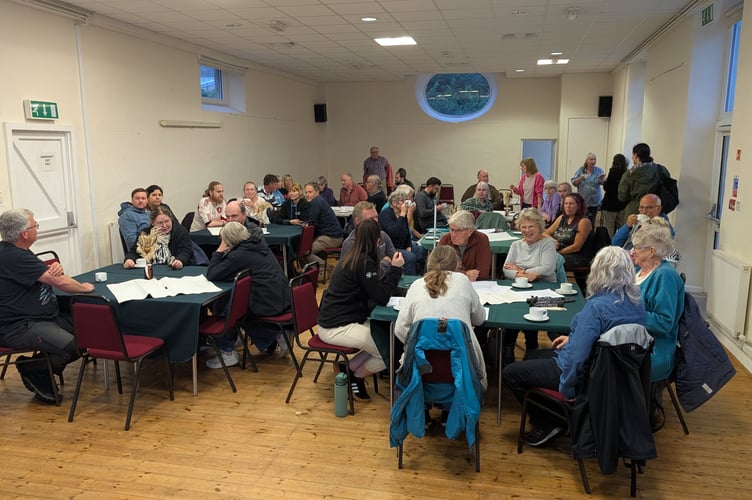 The meeting was held at the Ockment Centre in Okehampton.