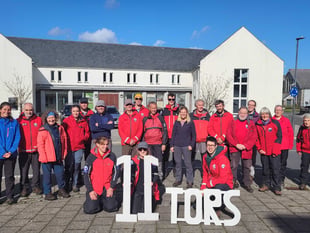 Hundreds of trekkers raise funds for rescuers and moor
