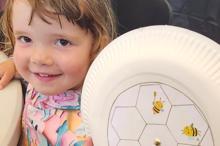 Youngsters learning about Tavistock's history through art, play and plants.